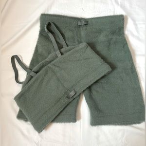 Gymshark Whitney Simmons Green Eyelash Knit Set Size M